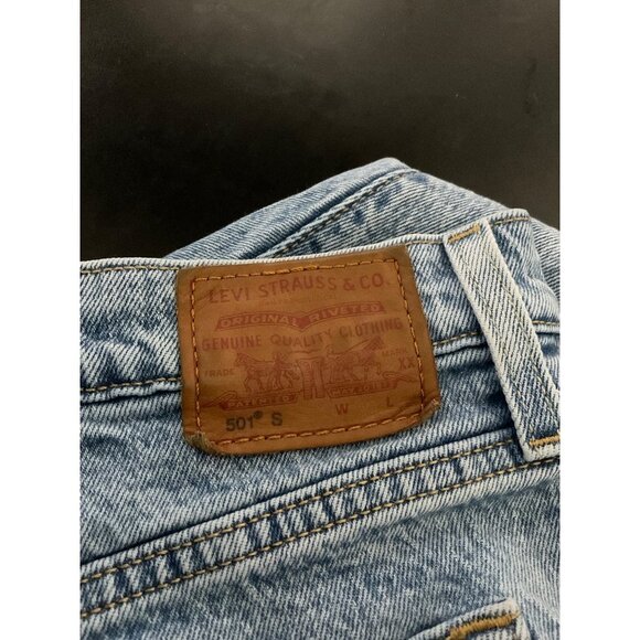 LEVI'S 501 S Premium Jeans Men Button Fly Big E sz. 32/28 - Picture 8 of 13